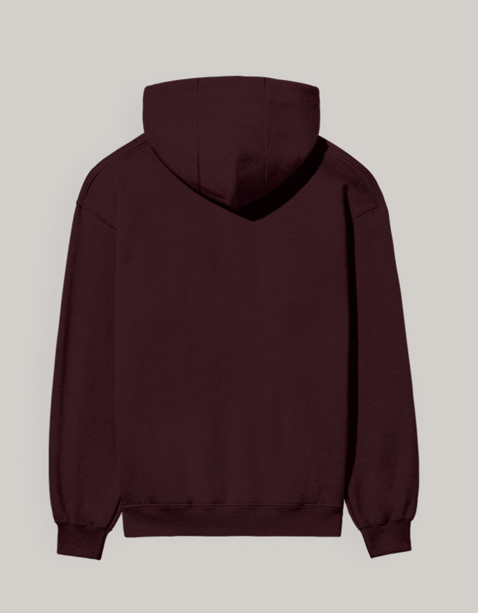 Maroon — Axial Thinking radiology hoodie, back