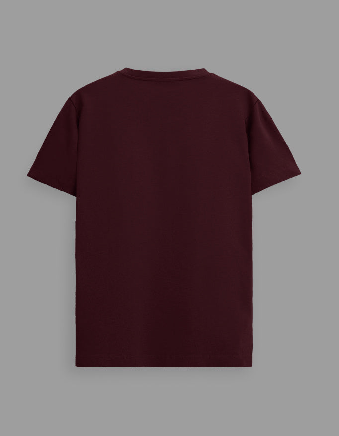 Maroon — I Wear Lead radiology t-shirt, back view