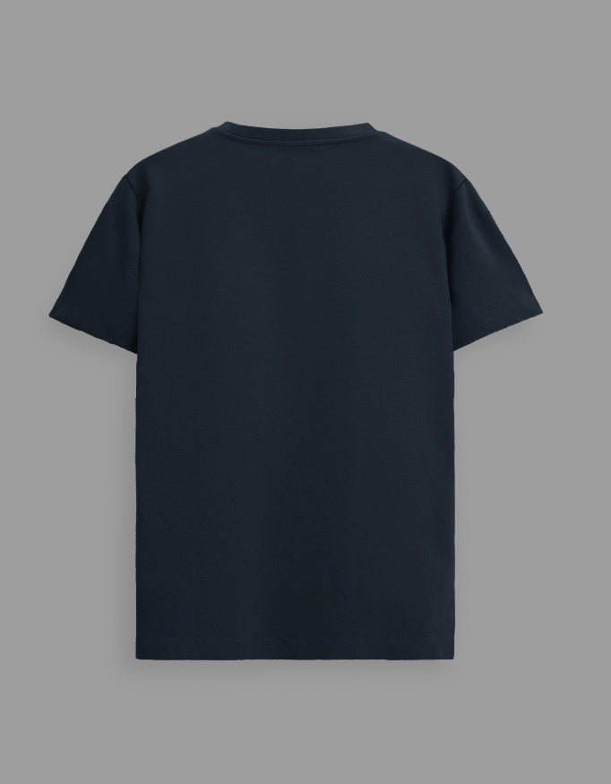 Navy Blue — I Wear Lead radiology t-shirt, back view