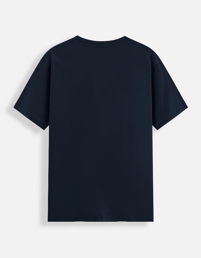 Navy Blue — The Seldinger Sequence interventional radiology t-shirt, back view