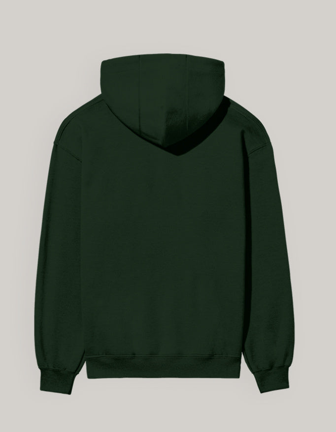 Bottle Green — Axial Thinking radiology hoodie, back