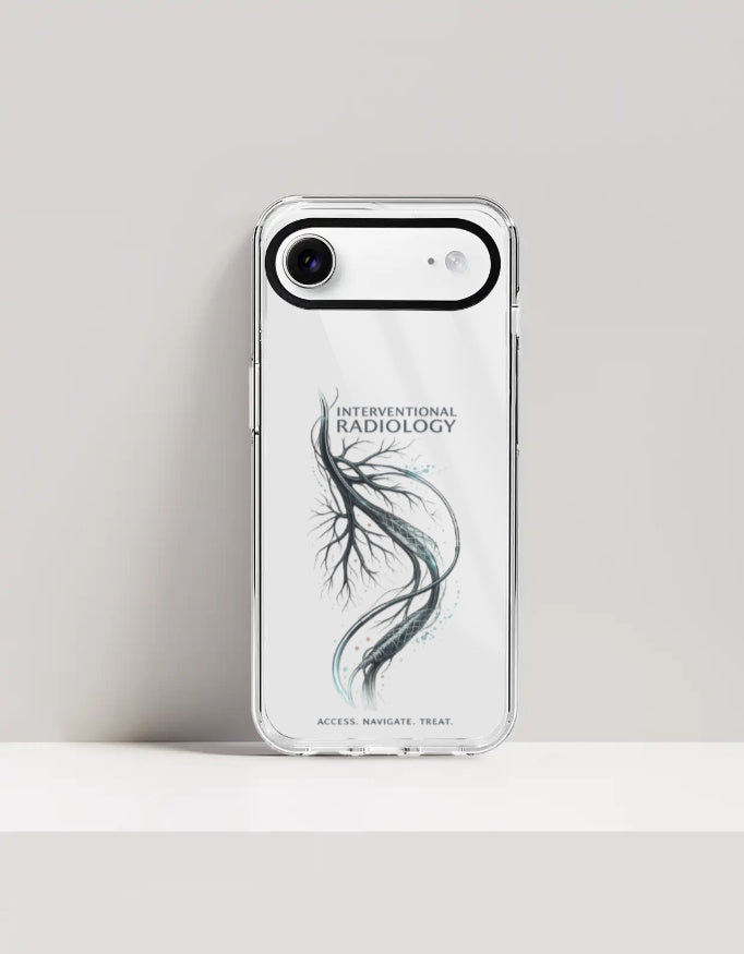 White — Interventional Radiology clear phone case, iPhone 17 Air
