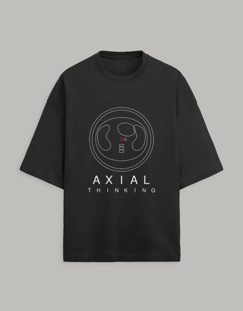 Black — Axial Thinking radiology T-shirt, front