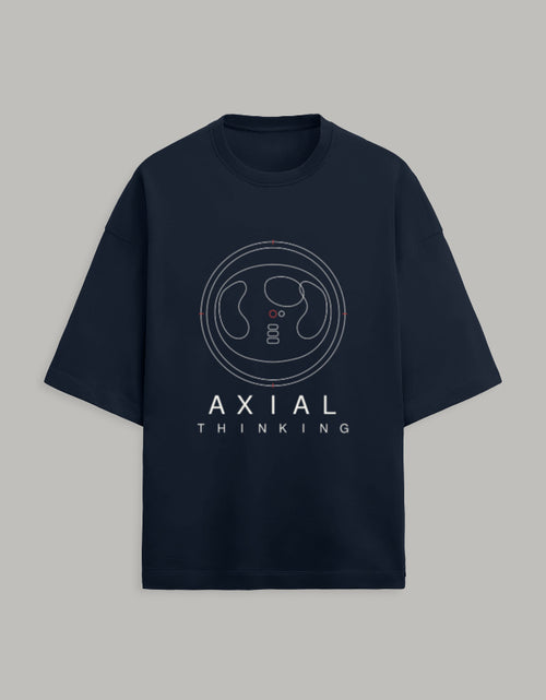 Navy Blue — Axial Thinking radiology T-shirt, front