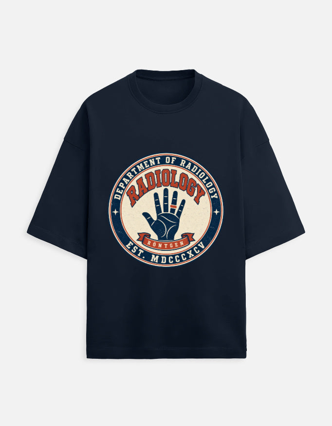 Navy Blue — Department of Radiology 1895 vintage T-shirt, front