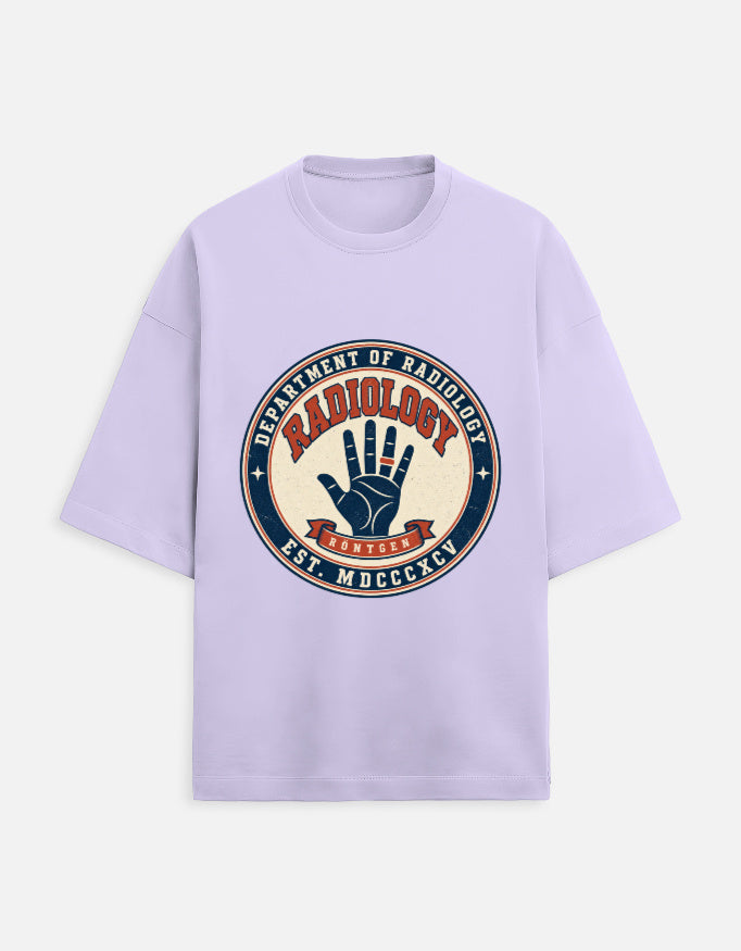 Lavender — Department of Radiology 1895 vintage T-shirt, front